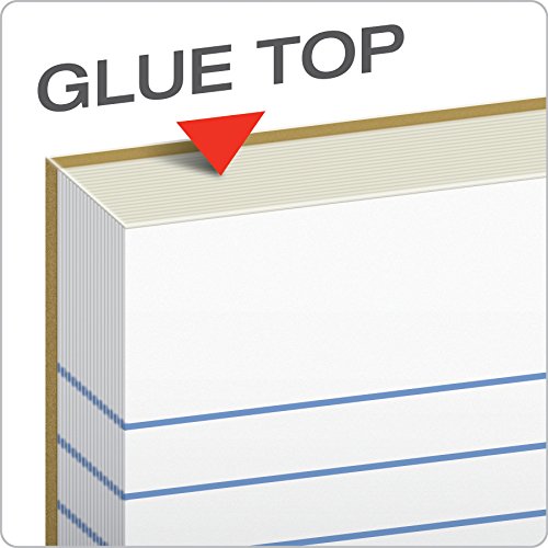 TOPS The Legal Pad Writing Pads, Glue Top, 8-1/2" x 11", Narrow Rule, 50 Sheets, 12 Pack (7529)