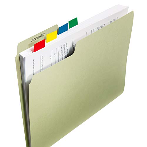 Post-it Flags, 50/Dispenser, 2 Dispensers/Pack, 1 in Wide, Green (680-GN2)