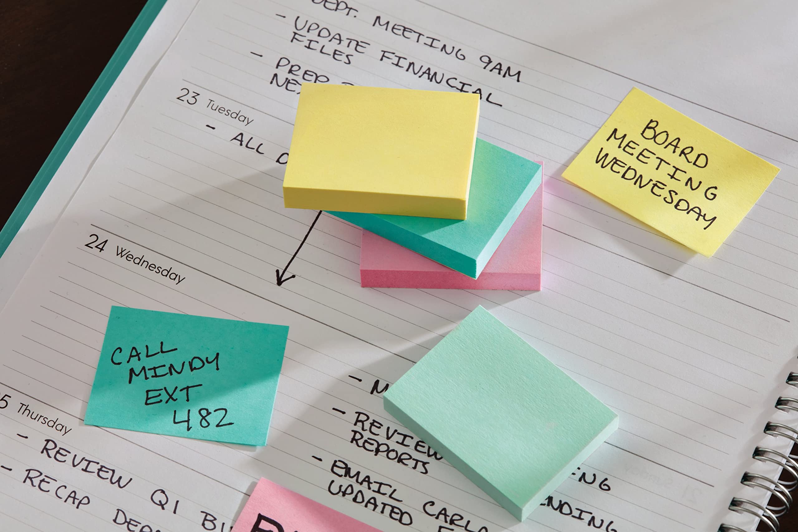 Post-it Greener Pop-up Notes, 1.5x2 in, 12 Pads, America's #1 Favorite Sticky Notes, Sweet Sprinkles, Pastel Colors (Pink, Blue, Mint, Yellow), Clean Removal, 100% Recycled Material (R330RP-12AP)