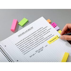 Post-it® Page Markers, 1/2-inch x 1-3/4 Inch, Ideal for Temporary Marking and Noting In Books, Assorted Ultra Colors, 500 per Pack