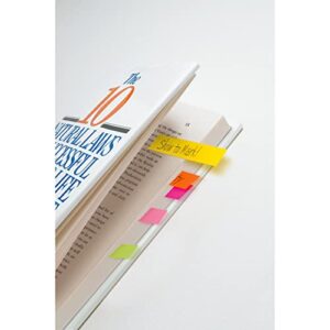 Post-it® Page Markers, 1/2-inch x 1-3/4 Inch, Ideal for Temporary Marking and Noting In Books, Assorted Ultra Colors, 500 per Pack