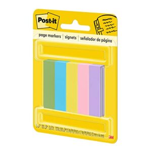 Post-it® Page Markers, 1/2-inch x 1-3/4 Inch, Ideal for Temporary Marking and Noting In Books, Assorted Ultra Colors, 500 per Pack