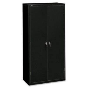 hon brigade series five-shelf storage cabinet - high storage cabinet, 36w by 18d by 72h , black (hsc1872)