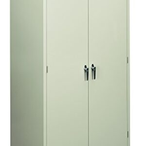 HON Assembled Storage Cabinet, 36w x 24.25d x 71.75h, Light Gray