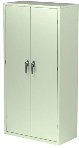 HON Assembled Storage Cabinet, 36w x 24.25d x 71.75h, Light Gray