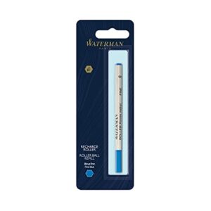 waterman rollerball refill for rollerball pens, fine point, blue ink (540961)