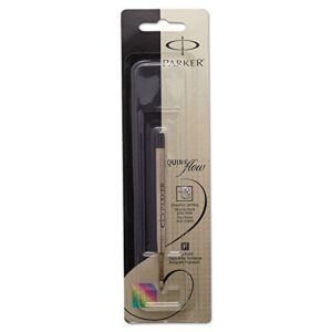 parker quinkflow refill for ballpoint pens, fine point, black ink, 1 unit per pack (3031531)