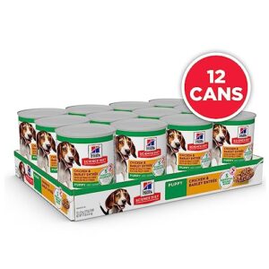 Hill's Science Diet Wet Dog Food, Puppy, Chicken & Barley Recipe, 13 oz. Cans, 12-Pack