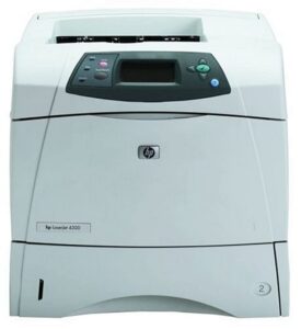 hp laserjet 4300 - printer - b/w - laser - legal, a4 - 1200 dpi x 1200 dpi - up to 43 ppm - capacity: 600 sheets - parallel