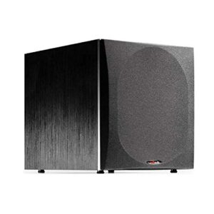 polk audio psw505 12" powered subwoofer - deep bass impact & distortion-free sound, up to 460 watts, easy integration with home theater systems, black