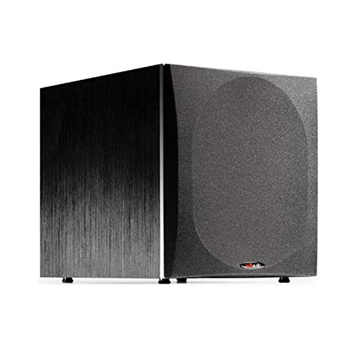 Polk Audio PSW505 12" Powered Subwoofer - Deep Bass Impact & Distortion-Free Sound, Up to 460 Watts, Easy Integration with Home Theater Systems, BLACK