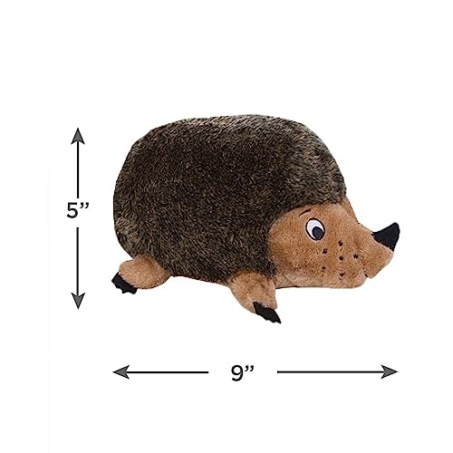 Outward Hound Hedgehogz Squeaky Dog Toy – Cuddly Soft Toy for Dogs - Durable Plush Fluffy Toy for Awesome Pets, LG, Model:32022, Brown, Medium