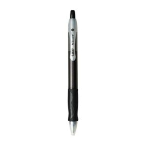 BIC Velocity Retractable Ballpoint Pen, Medium Point (1.0mm), Black, 12-Count