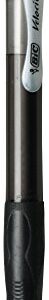 BIC Velocity Retractable Ballpoint Pen, Medium Point (1.0mm), Black, 12-Count