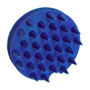 grooma the little groomer horse curry comb/brush, blue, 3.2 oz