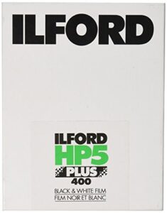 ilford hp5 plus 400 4 x 5 inches 25 sheets, black (1629172)