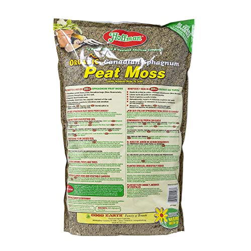 Hoffman 15503 Canadian Sphagnum Peat Moss, 10 Quarts