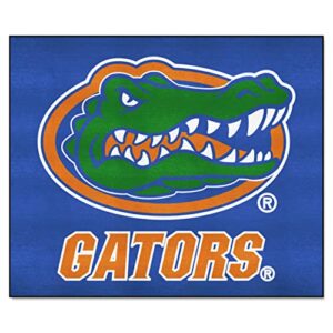 fanmats 4155 florida gators tailgater rug - 5ft. x 6ft. sports fan area rug, home decor rug and tailgating mat - gator head primary logo