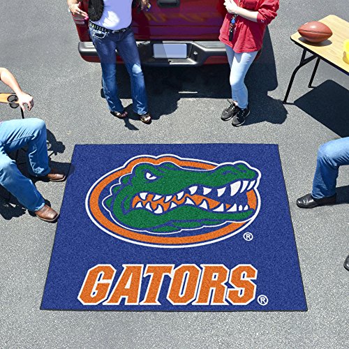 FANMATS 4155 Florida Gators Tailgater Rug - 5ft. x 6ft. Sports Fan Area Rug, Home Decor Rug and Tailgating Mat - Gator Head Primary Logo