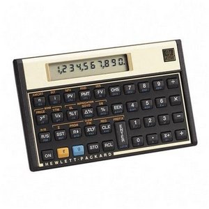 hp 12c financial calculator - black/ gold