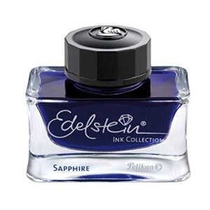 pelikan edelstein bottled ink for fountain pens, sapphire, 50ml, 1 each (339390)