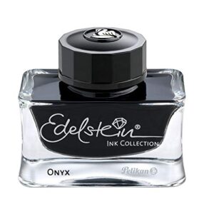 pelikan edelstein bottled ink for fountain pens, onyx, 50ml, 1 each (339408)