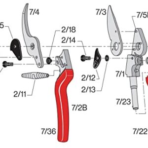 Felco Pruning Shears (F 7) - High Performance Swiss Made One-Hand Garden Pruners