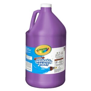 crayola washable paint for kids, violet 1 gallon, kids arts and crafts supplies, non toxic, bulk