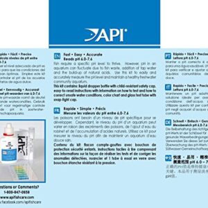 API PH TEST KIT 250-Test Freshwater Aquarium Water pH Test Kit, 4 Piece Set