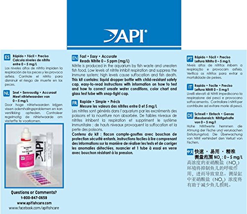 API NITRITE TEST KIT 180-Test Freshwater and Saltwater Aquarium Test Kit