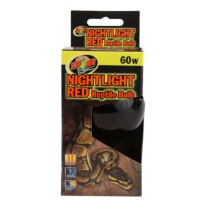 zoo med nightlight red reptile bulb - 60 watt