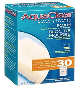 aquaclear 30 foam filter insert, aquarium filter replacement media, a605