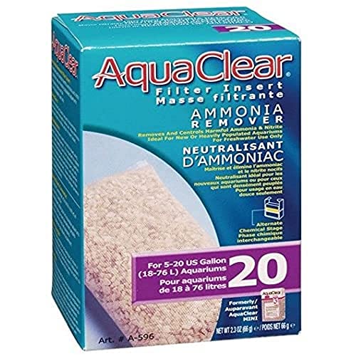 AquaClear 20 Ammonia Remover Inserts, Aquarium Filter Replacement Media, A596