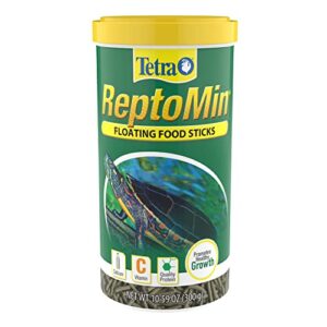 tetra reptomin floating food sticks for aquatic turtles, newts and frogs green 10.59 oz