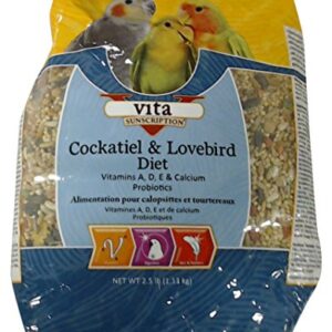 Sun Seed Vita Cockatiel Formula, 2.5Lbs Each