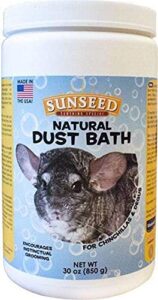 sunseed natural dust bath for chinchillas, 30 ounce container
