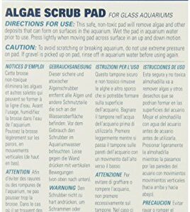 Lifegard Aquatics 4-Inch by 6-Inch Blue Algae Pad,Black