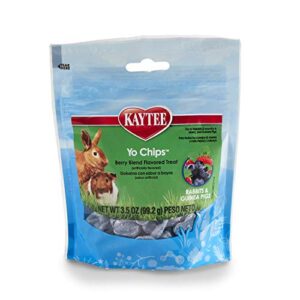 kaytee yo chips for rabbit & guinea pig - mixed berry 3.5 oz
