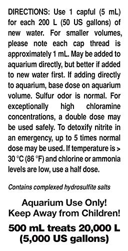 Seachem Prime Fresh and Saltwater Conditioner - Chemical Remover and Detoxifier 500 ml