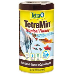 tetra 16106 min tropical flakes, nutritionally balanced fish food, 7.06-ounce