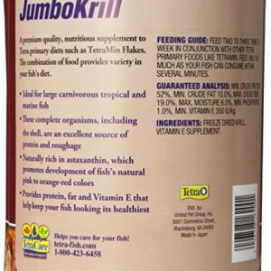 Tetra JumboKrill Freeze-Dried Jumbo Shrimp 14 Ounces, Natural Shrimp Treat For aquarium Fish, red (16200)