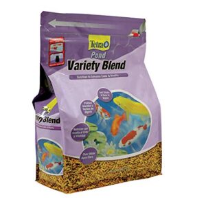 tetrapond variety blend, pond fish food, for goldfish and koi yellow 2.25 pound (pack of 1)