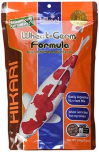 hikari 17.6-ounce wheat germ floating pellets for pets, medium