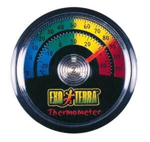 exo terra thermometer for reptile terrarium – provides temperatures in both celsius and fahrenheit