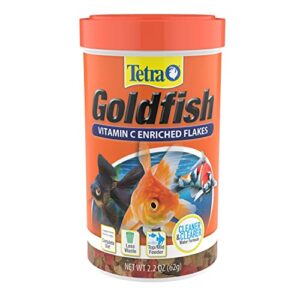 tetra goldfish flakes 2.2 ounces, balanced diet, clear water formula