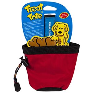 chuckit treat tote dog treat pouch for puppy training, 1 cup capacity, assorted colors