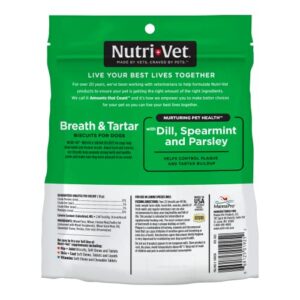 Nutri-Vet Breath & Tartar Biscuits for Dogs - Supports Healthy Gums and Clean Teeth - Delicious Chicken Flavor - 19.5 oz