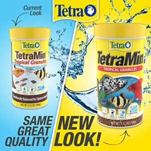 Tetra TetraMin Tropical Granules 3.52 Ounces, Nutritionally Balanced Fish Food