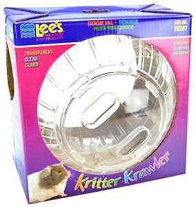 lee's kritter krawler exercise ball, standard, clear - 7-inch