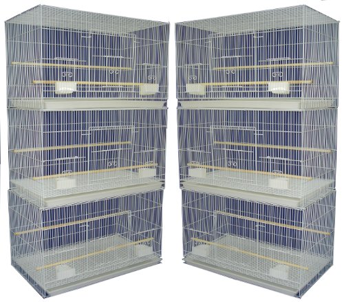 YML Small Breeding Cages, Pack of 6, White